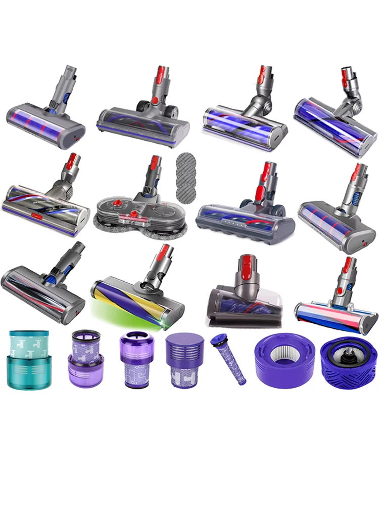 Vervangende borstel en filter voor Dyson V6 V7 V8 V10 V11 V12 V15 DC-serie stofzuigers, voor harde vloeren. - afbeelding 2