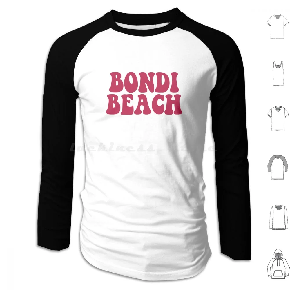 Bondi Beach Sydney Australia New South Wales Nsw Au Hoodies Long Sleeve Australia Bondi Sydney Bondi Beach Beach Aussie