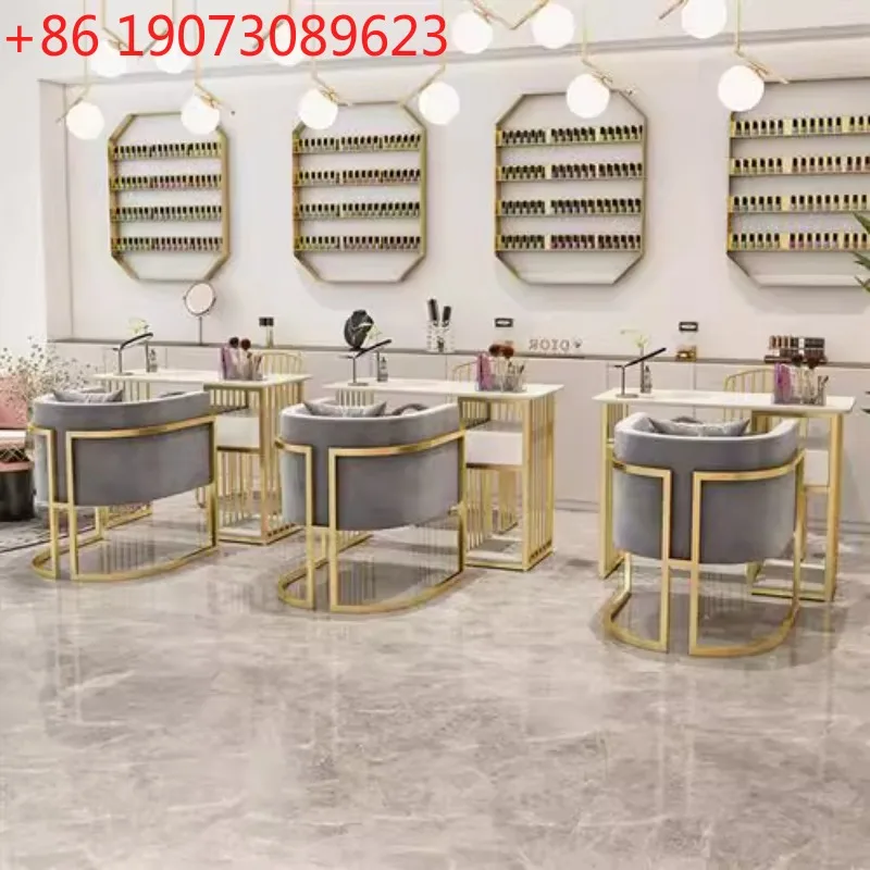 

Workstation Designer Nail Desk Modern Salon Waterproof Light Luxury Nail