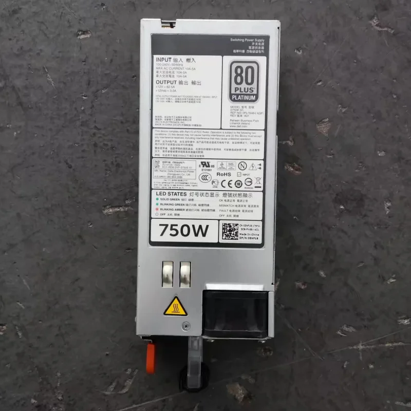 CHEN For DELL R620, R720, R820, 750W, 1100W power supplies, D750E-S1, F750E-S0 original