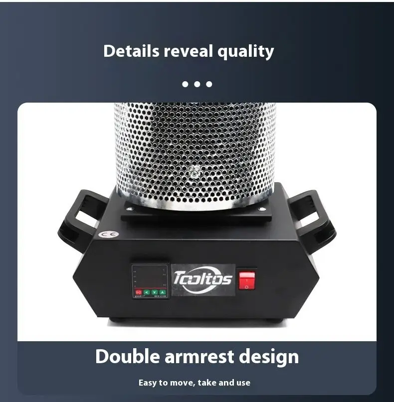 5KG Portable Industrial Electric Furnace Gold  Silver Copper Smelting Graphite Crucible Experimental Alchemy  Gold Melting