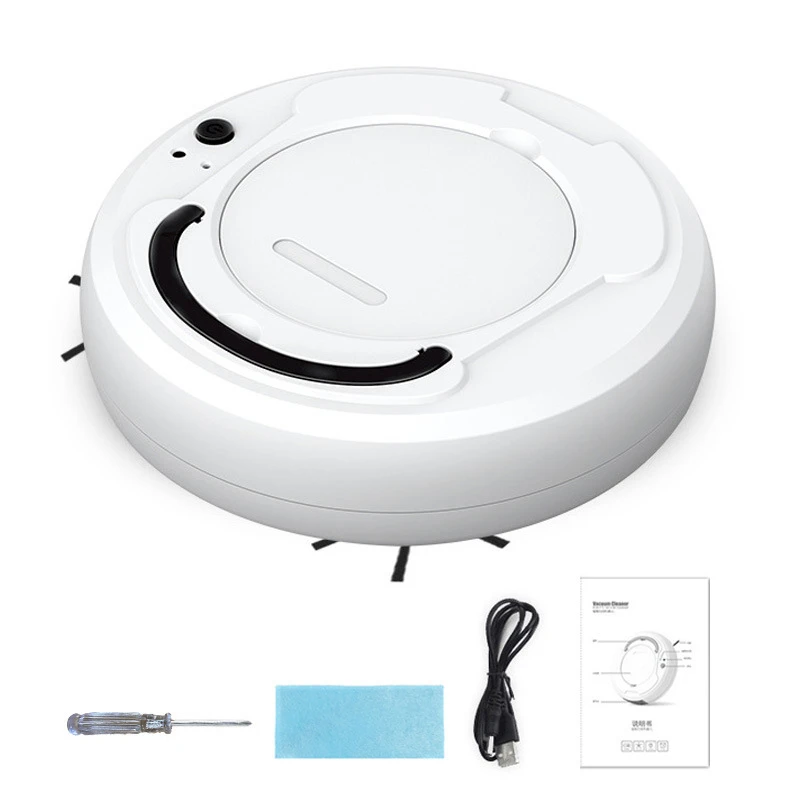 Robot Vacuum Cleaner 3-In-1 Auto Rechargeable Smart Sweeping Tool Dry Wet Home Cleaner Floor Cleaning1800Pa