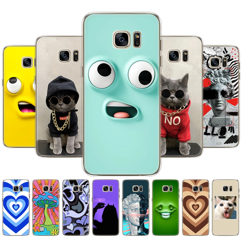 For Samsung Galaxy S7 egde case Cover for Samsung Galaxy S6 edge Case for Samsung S7 S6 G920F i9600 Cover Silicon Fundas