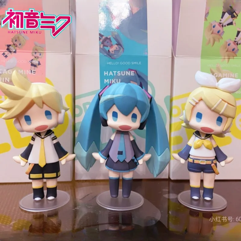 Gsc Spot Genuine Hello Good Smile Hatsune Miku Action Figure Aurora Colorful/Transparent Pearlescent Ver Anime Manual Toy Gift