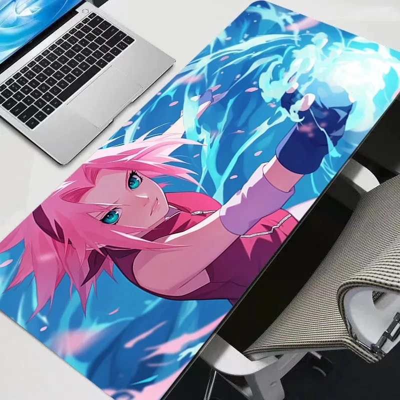 Haruno Mousepad XXL Large Mouse Mat NarutoS Sakura Pc MousePads Office Laptop Carpet Soft Anti-slip Desktop Mouse Pad Mouse Mat