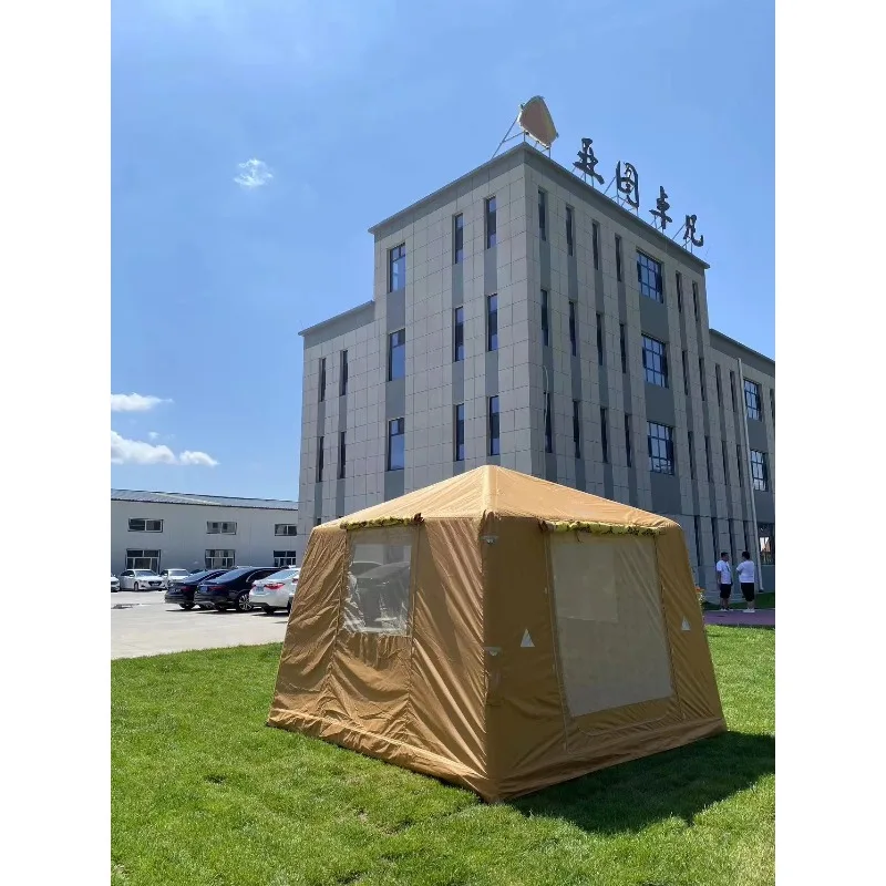 2025 بالجملة دبي فاخر 2*2 متر خيمة قابلة للنفخ مقاوم للماء شاطئ التخييم في الهواء الطلق قماش خيمة