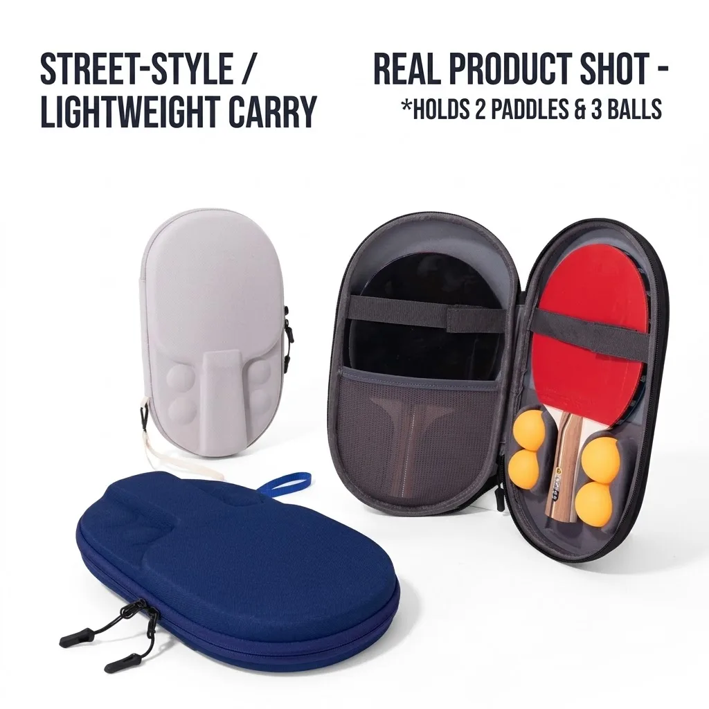 Table Tennis Racket Bag, Special Gourd-Shaped Case for Table Tennis Rackets, Table Tennis Racket Pouch, Table Tennis Sports Bag
