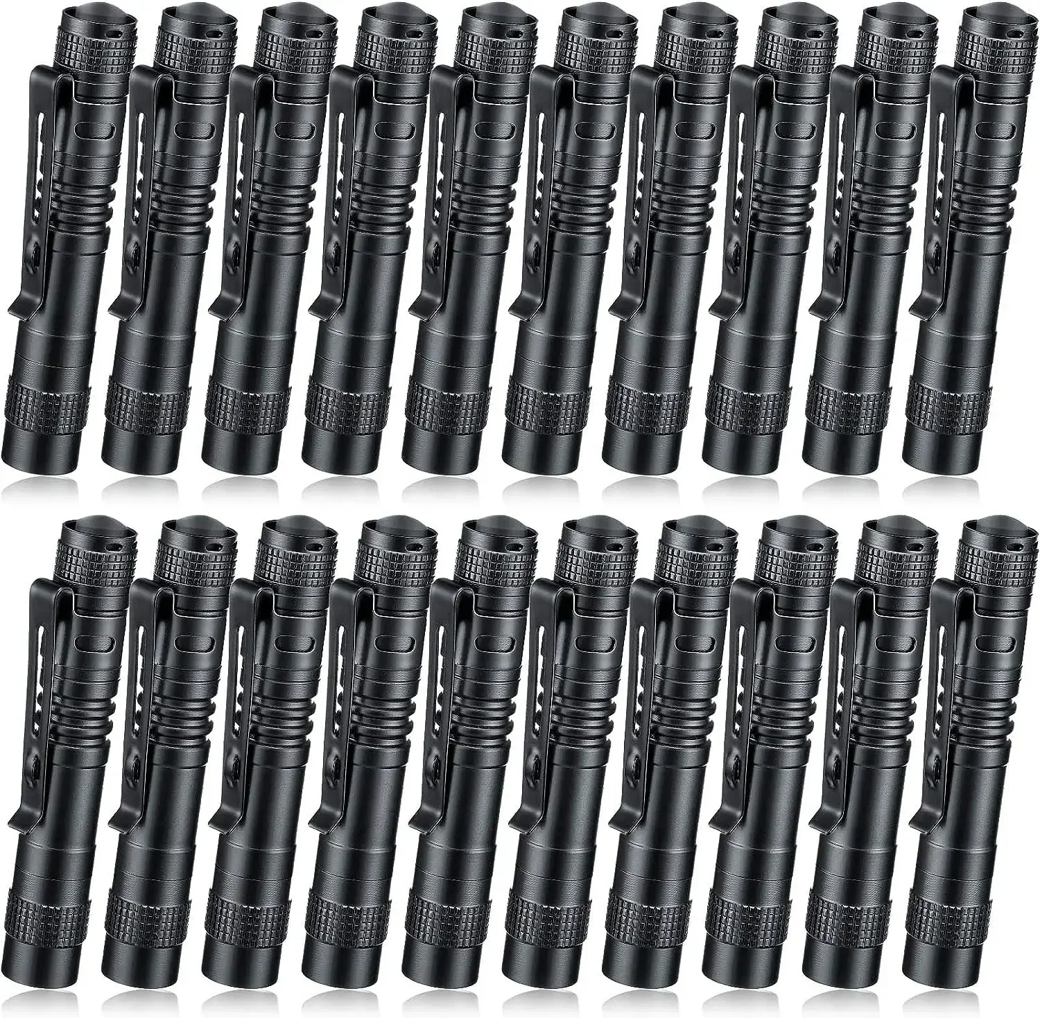 

20 PCS Mini Flashlights Pocket-sized Small Torches Pen Lights Handheld LED Flashlights with Clip Without AAA Battery