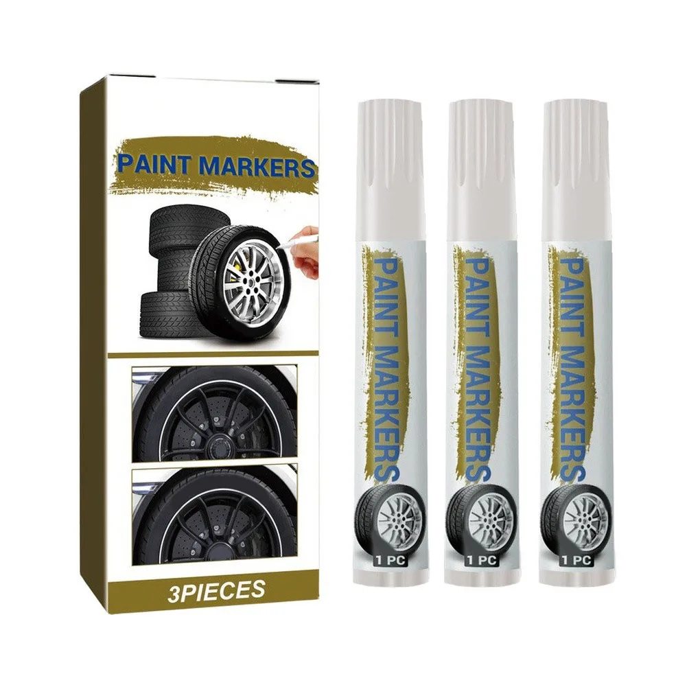 Auto Tire Paint Car Paint Pen For Garage Use Waterproof Formula Oil Based Ink Permanent Marking Automotive Design