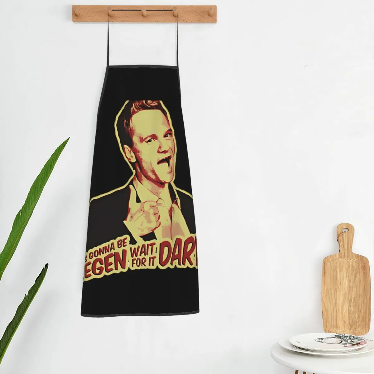 Intervention How I Met Your Mother TV Show Apron Chef Cooking Cuisine Tablier Bib Kitchen Cleaning Pinafore Women Men Painting