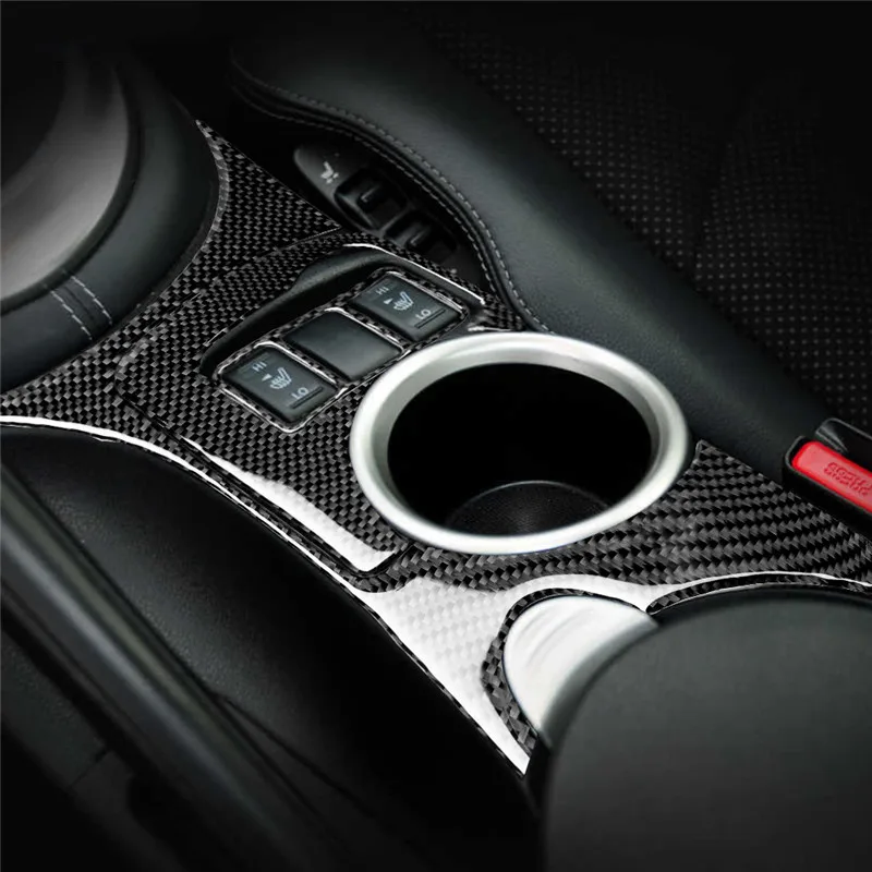 Car Interior Accessories Carbon Fiber Cover Trim For Nissan 370Z 2009-2022 Dashboard Speedometer Console Decorative Stickers image 6