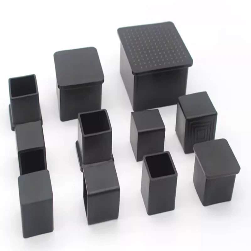 Chair Foot Cover Square Furniture Table Chair Foot Cabinet Thickened Cushion Stool Leg Cover Stainless Steel Square Tube Jacket