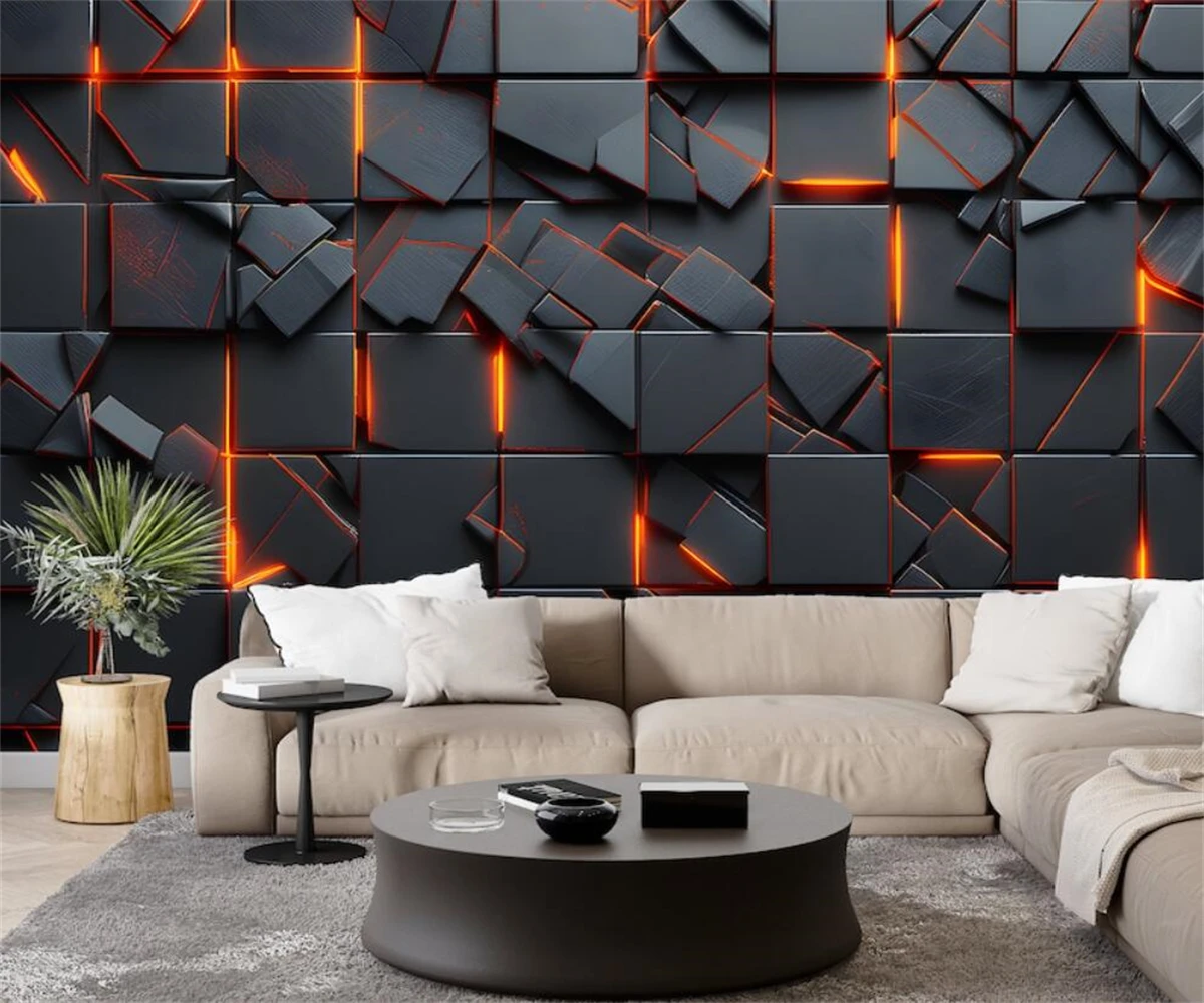 beibehang Customize bedroom living room decorative paintings waterproof environmentally friendly geometric background wallpaper