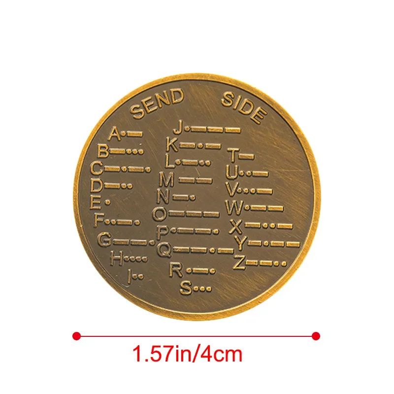 Morse Souvenir Coin Collection Commemorative Badge Collection Souvenirs Graduation Season Day