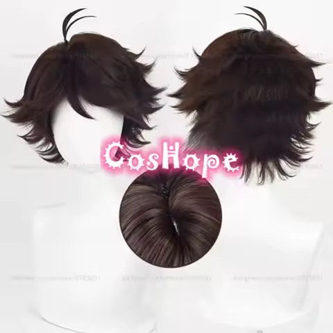 Oikawa Tooru Cosplay Wig 28cm Short Brown Wig Cosplay Anime Cosplay Wigs Heat Resistant Synthetic Wigs