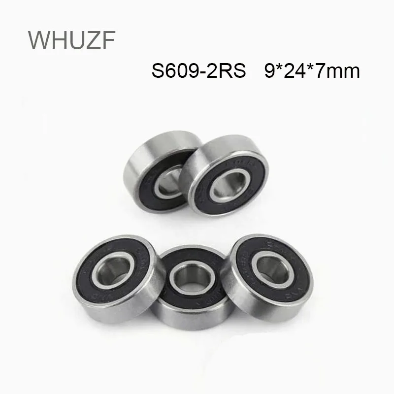 

WHUZF S609-2RS Stainless Steel Ball Bearing S609RS 609 609-2RS Deep Groove Ball Bearing 9x24x7mm Bearing 9*24*7 S609RS Bearing