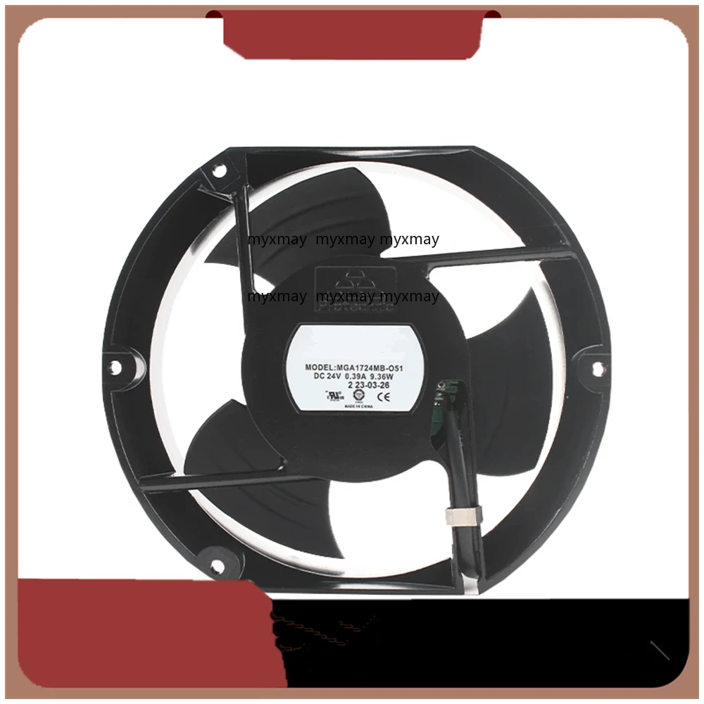

Cooling Fan MGA1724MB-O51 24V 0.39A 9.36W 280ORPM 17251 172x150x51mm