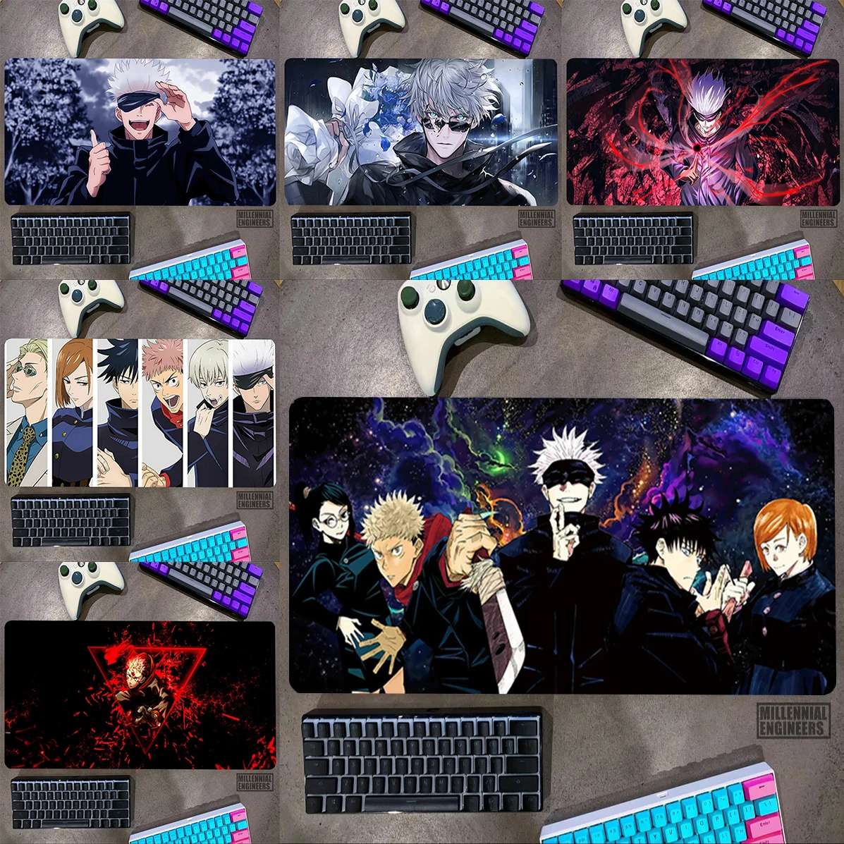 

Itadori Yuji Anime Jujutsu Kaisen Mouse Pad Mousepad Gamer Office Accessories Gaming Mats Keyboard Big Mousepepad Desk Mat Large