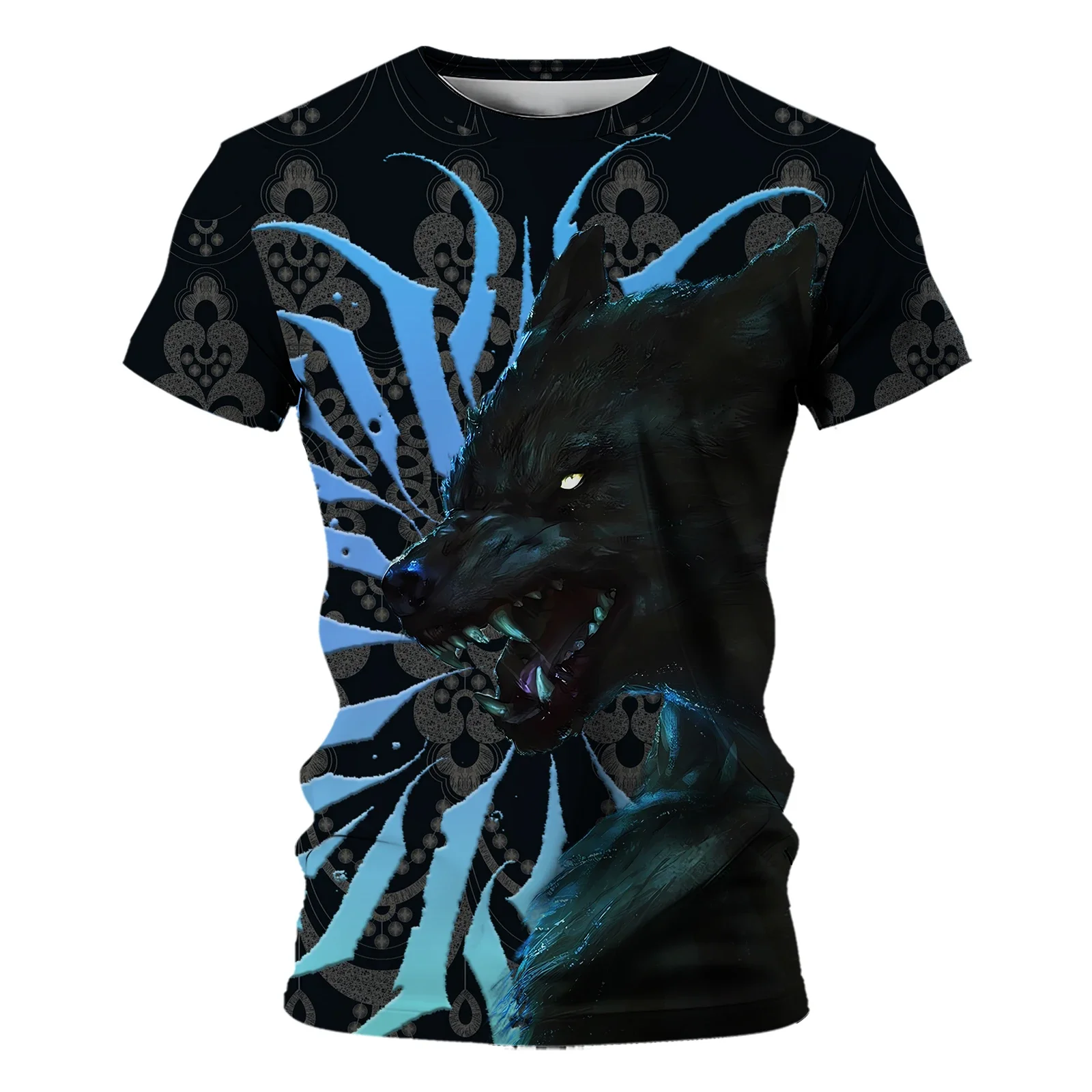 Dark T-shirts for Men Cool Trend Street Fashion Clown Man 3D Printing Demon Men's Summer T-shirts 2024 New Style Comfort Fugees