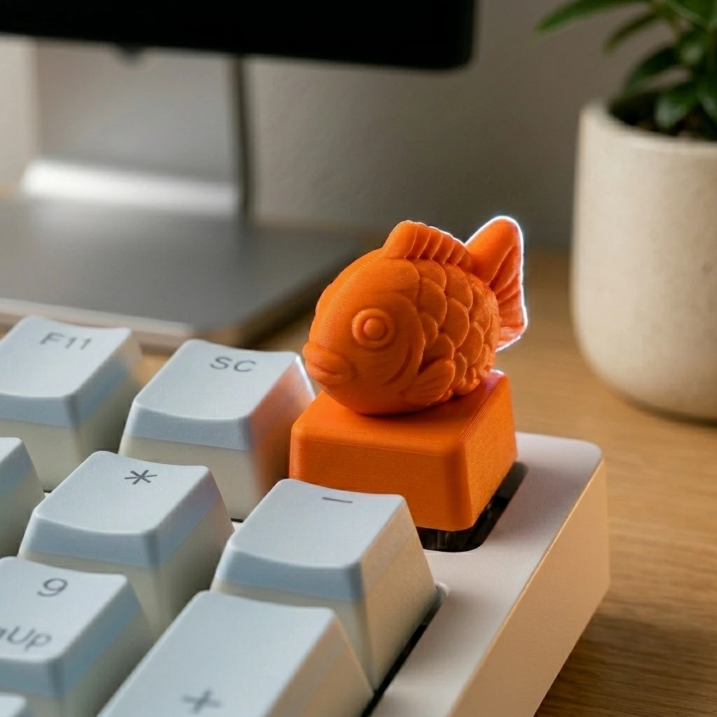 Taiyaki shape Personality Mechanical keyboard keycaps Custom Keycaps Cross Axis PC Gaming Keyboard Peripherals Collection Gift