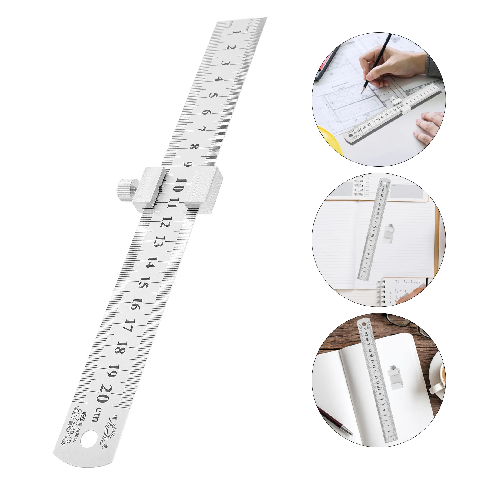 1 satz 1 Set Edelstahl 30 cm Verdickte Stahl Skala Präzision Mess Werkzeug Für Schreiner Ingenieur Student Zeichnung Lineal