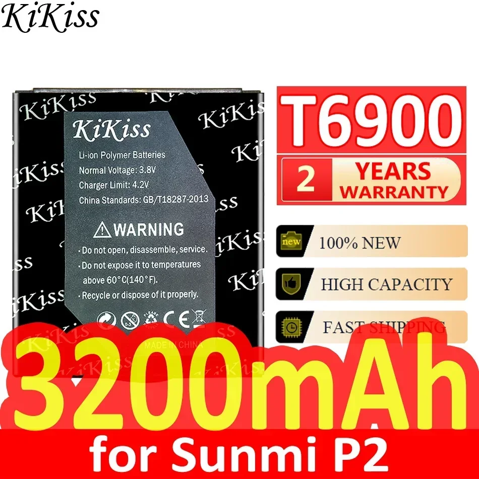 3200mAh KiKiss Powerful Battery for Sunmi P2 T6900 Handheld Terminal PDA Data