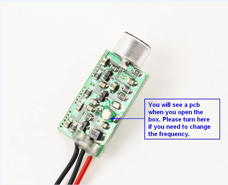 FM-M01 Mini FM Transmetteur Audio Écouteur Sans Fil Micro Dispositif Audio Petit FM Diffusion Émetteur Radio