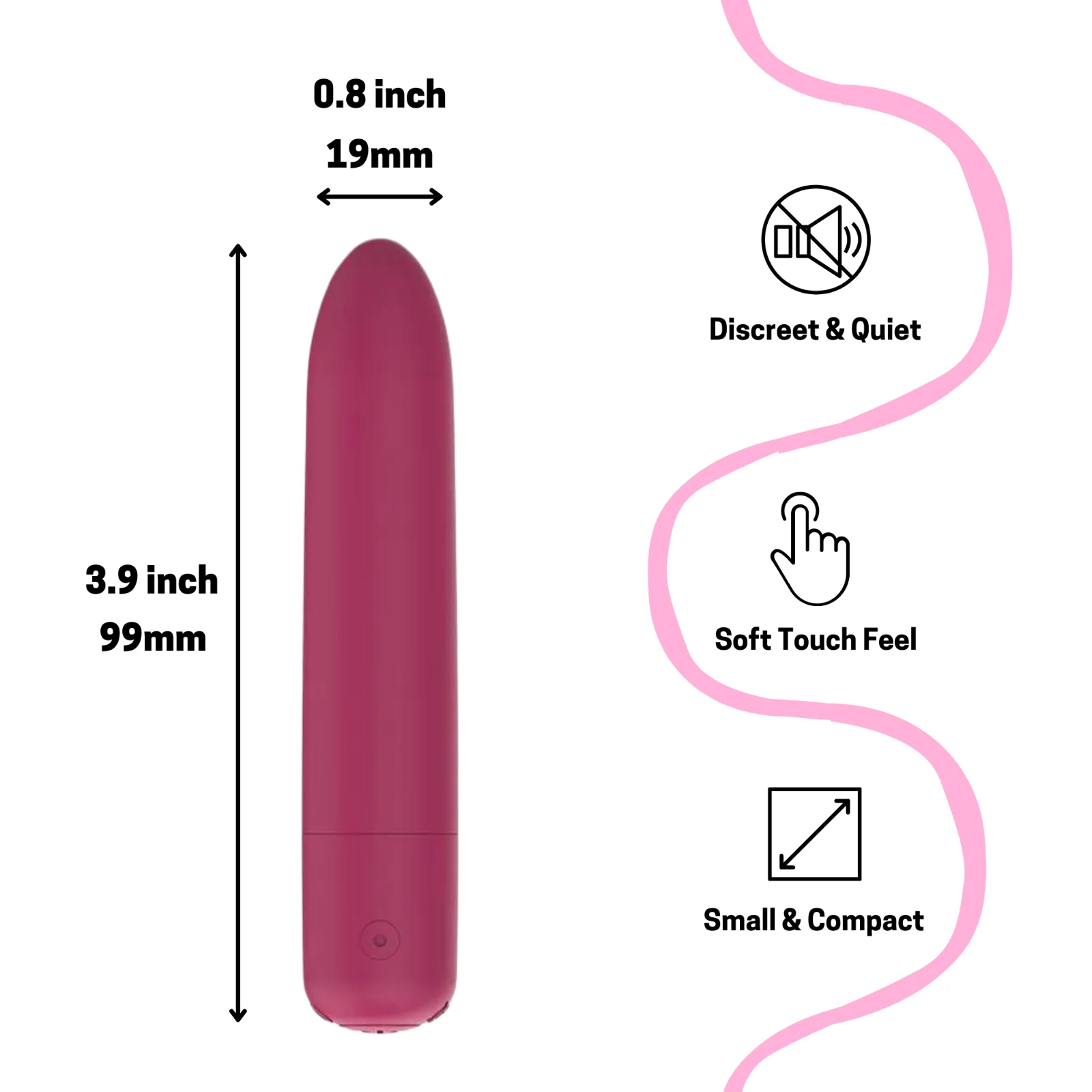 1pc Mini Bullet Vibrator Massage Dildo Vibrador AV Stick Adult Sex Toys for Women G-Spot Clitoris Stimulator Female Masturbator - Image 2