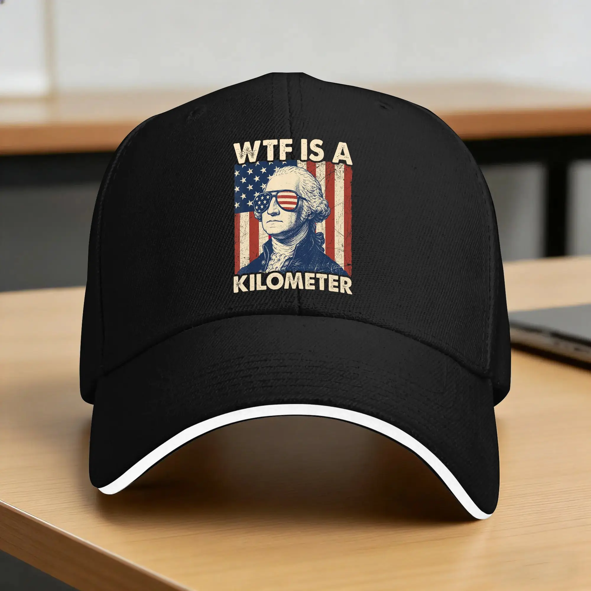 Casual Baseball Cap 4th of July WTF is A Kilometer  Hiking Fishing Hip Hop Hats For Unisex Dropshipping Fashion Snapback Cap