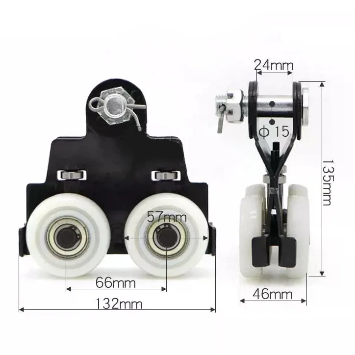KBK Manual Trolley handtraveling hand Push travel Guide Rail trolley for cranes system ergonomic