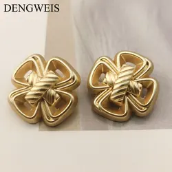 6pcs 15mm 20mm Holle Kruis Vintage Gouden Metalen Knoppen Voor Kleding Wollen Jas Trui Jas Naaien accessoires Naaien Knoppen