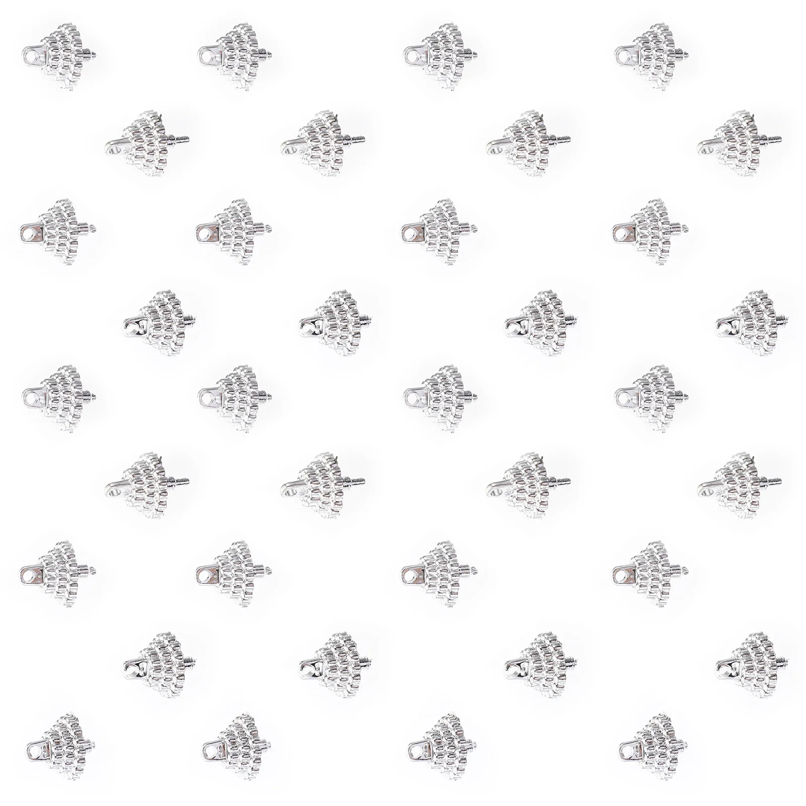 

1 Set Of Christmas Ball Caps Plastic Diy Hanging Ball Pendants Replacement Parts Tree Decorations Xmas Ornament Supplies