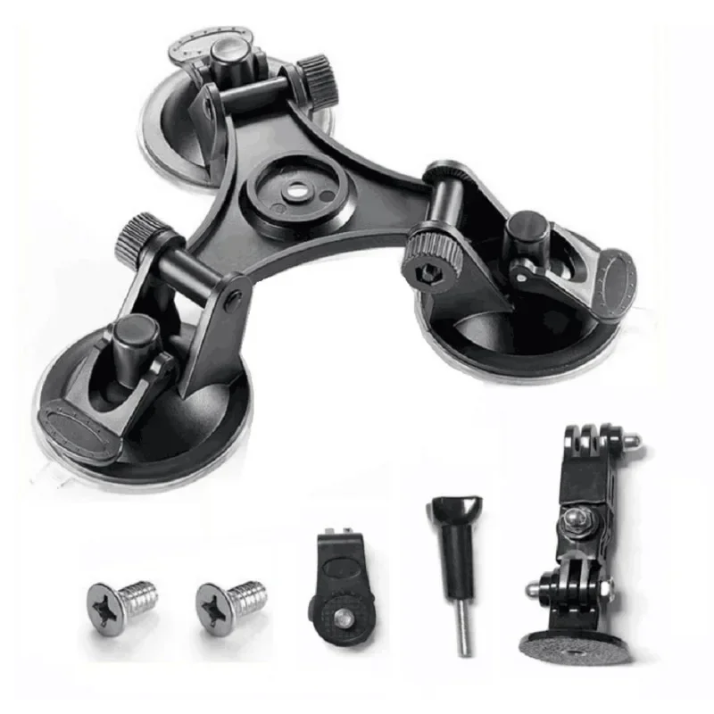 For GoPro Hero 12 Triangle Suction Cup Car Powerful Suction Cup Mount Bracket For GoPro Hero 12 11 10 9  Accessories