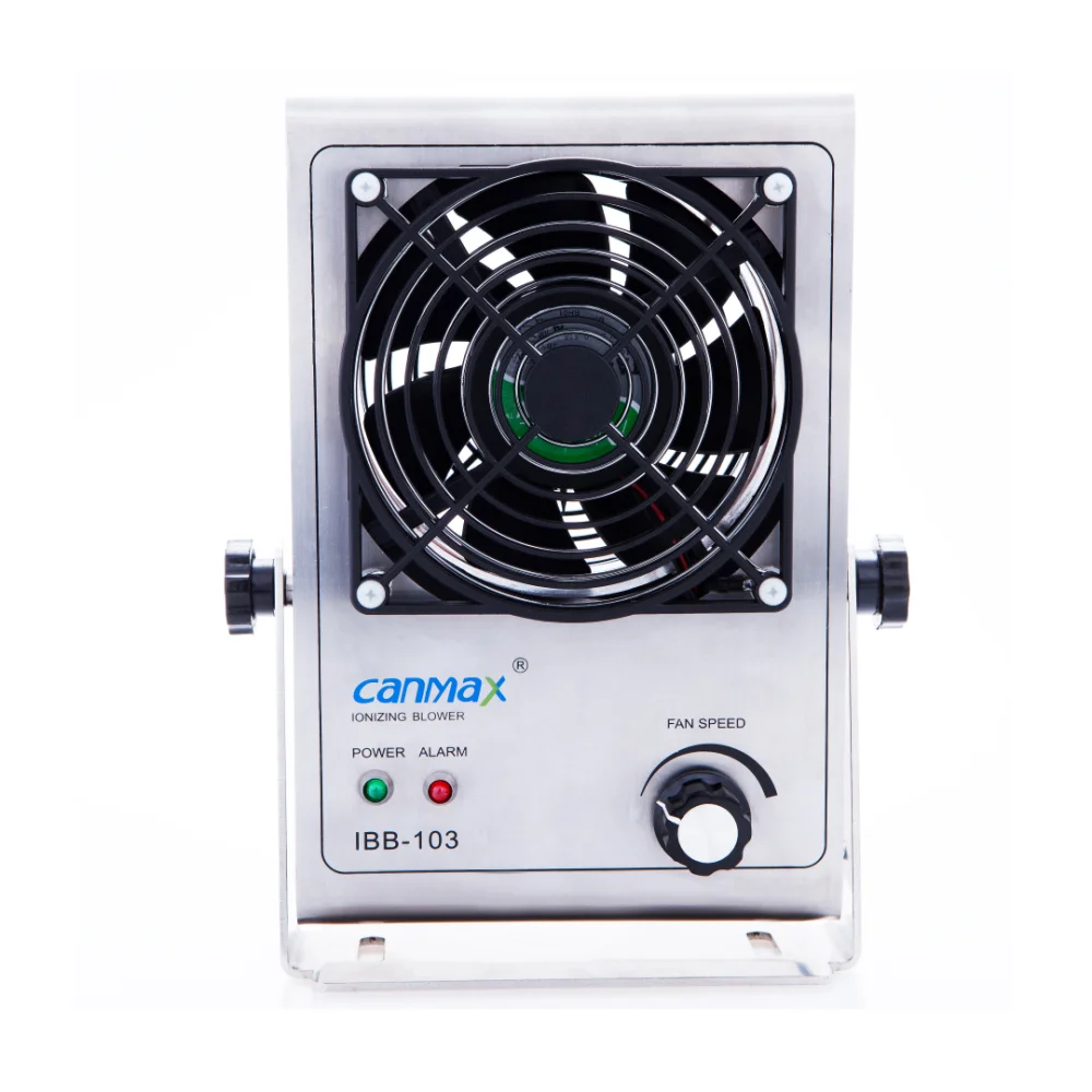 Ion Balance ±5V Static Eliminator Blower Fan Adjustable Ionizer Fan Ionizing Air Blower Bench Top Air Ionizer