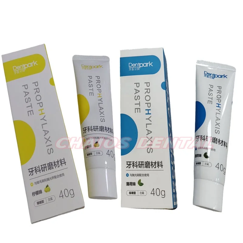 40g Dental Prophylaxis Polishing Paste Fluoride-containing Polishing Paste Extra-oral abrasive Materials Mint/Lemon Flavor