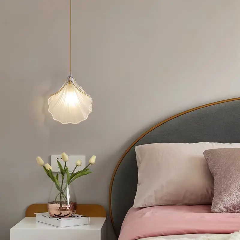 

Modern Shell LED Pendant Light for Living Dining Room Tables Bedrooms Bedside Chandelier Home Decoration Lighting Fixtures