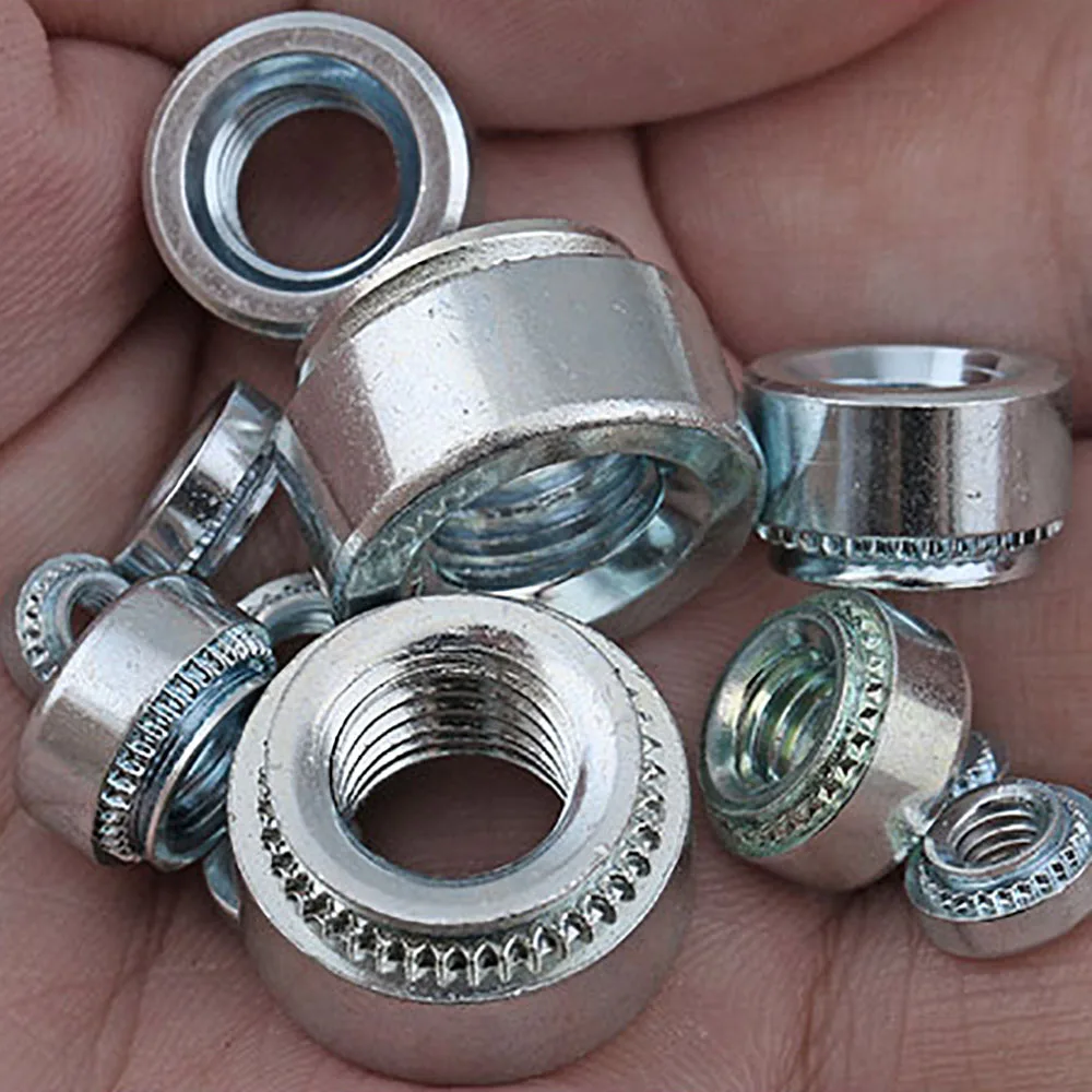 20/50/100Pcs Environmentally Friendly Galvanized Rivet Nuts For Products Of Punching Machines And Riveting Machines Assembly Nut