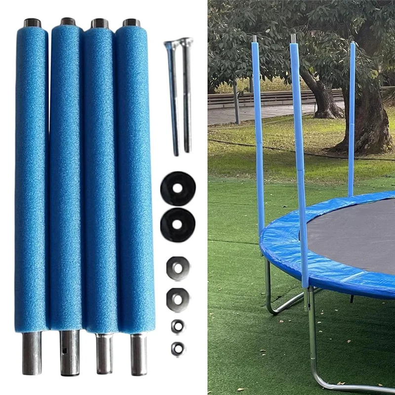 

Замена палок для батута, с защитой от столкновений для батутных палок, с корпусом винтов, прямая трубка, прочная 1,76 м