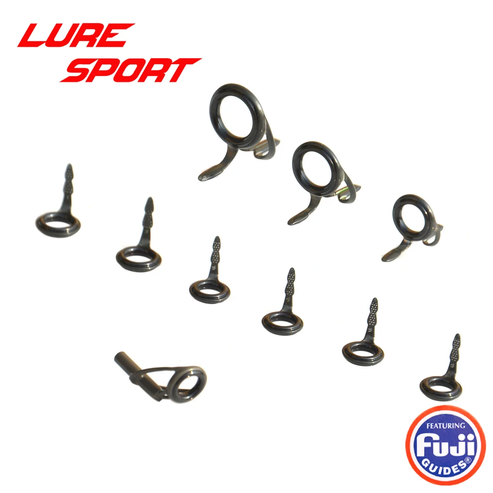 

Комплект из 10 направляющих колец и вершинок FUJI BCLOG6 7, BCMNOG8 10, 12, BCFOT для сборки удилищ, ремонт и DIY-аксессуары