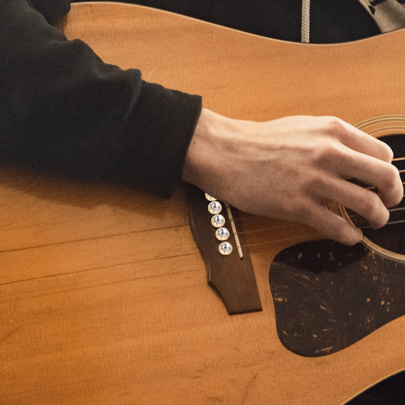 

6pcs Pins Pegs Fork Guitar String Pegs Replacement Accessories Durable Smooth Lightweight Practical Gift Guitar