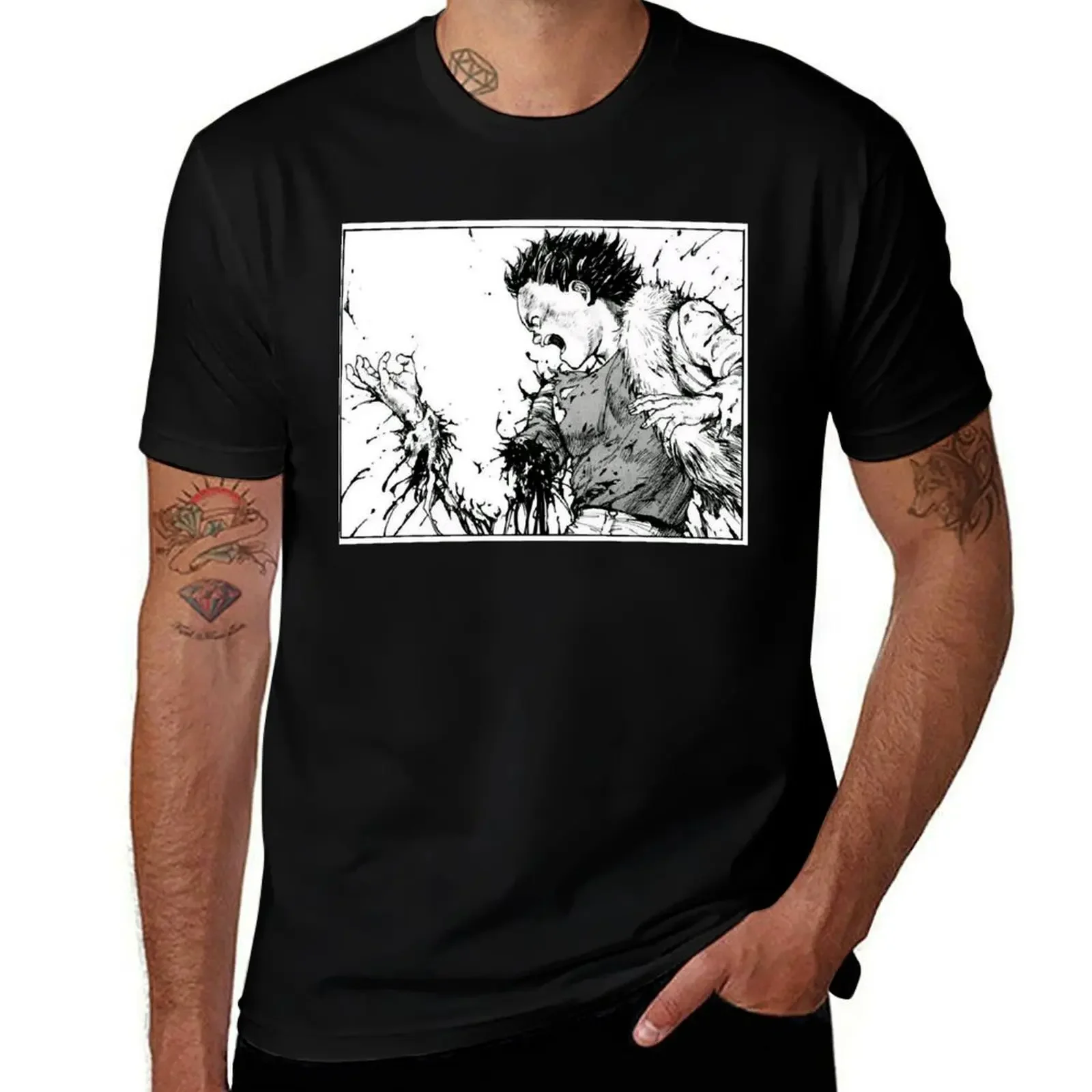 

Akira Tetsuo Losing Arm T-Shirt vintage clothes cotton graphic tees graphic t shirt vintage t shirts for men pack