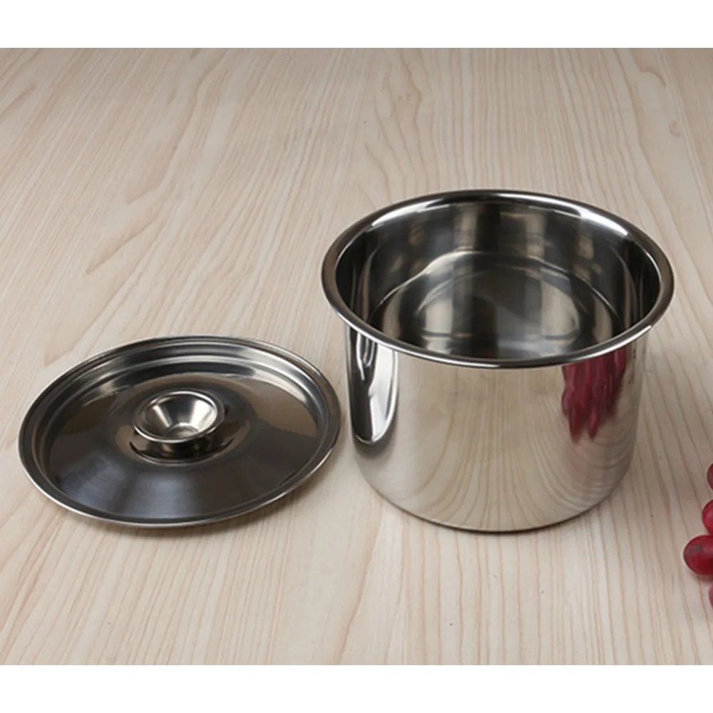 Versatile 304 Stainless Steel Stew Pot With Lid 800ml/1600ml Mixing Bowl With Lid Soup Pot For Ceramic Stove