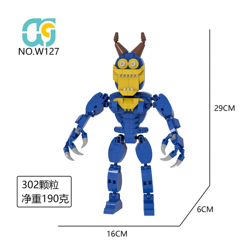 Garten Of Banban Building Blocks Toys Garten of banban Flumbo Bittergiggle Educational Blocks Assembly Children's Birthday Gifts