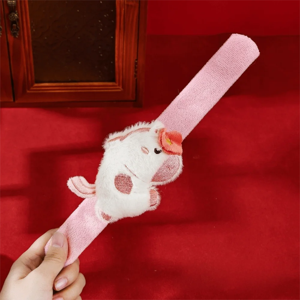 

Cute Plush Slap Bracelets Cartoon Horse Animal Clap Ring Huggers Slap Toy Interactive Toy