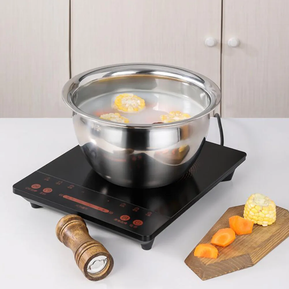 

Oil Drum Basin 9 Inch Stainless Steel Food Storage ganizer Practical Soup Pot Seasoning Kitchen Supply Mixing Bowl