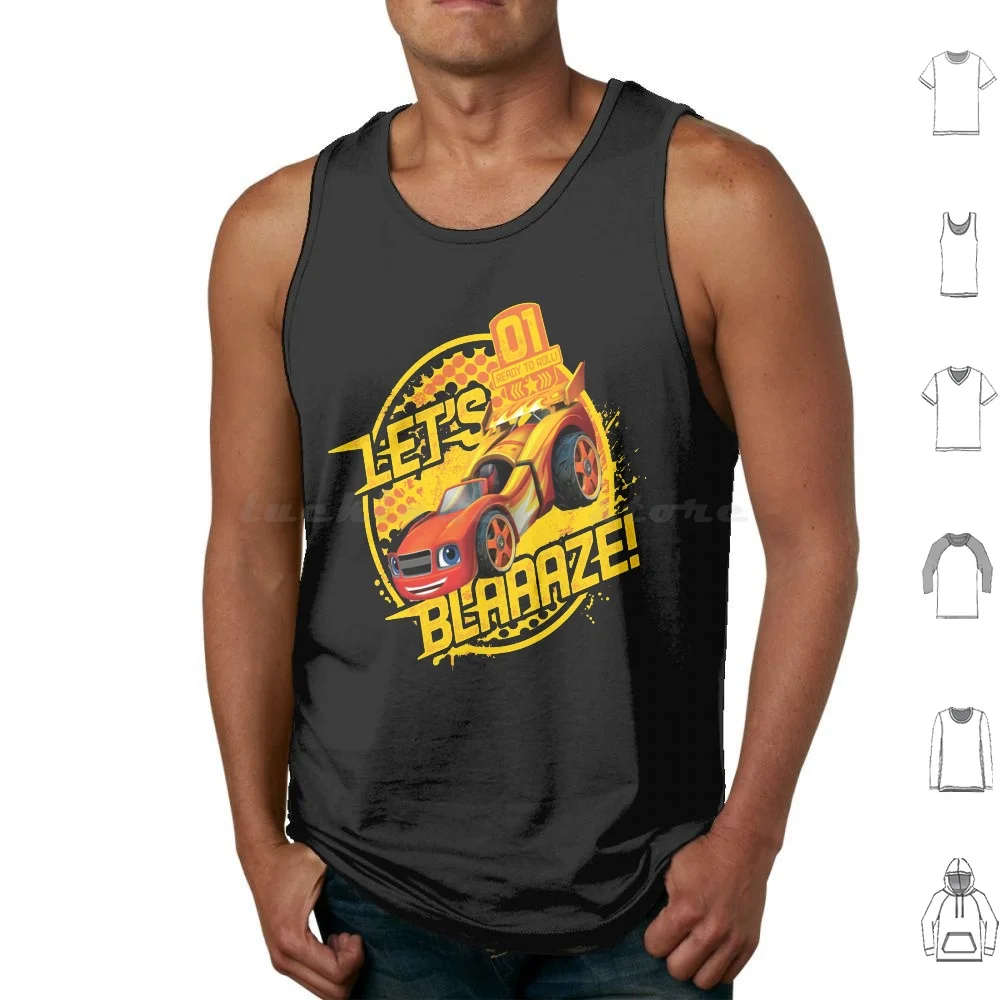 Tank Tops Vest Sleeveless Blaze Blaze Blaze Toy Game Children Blaze Monster Machine Blaze Toys Blaze And Monster Machines