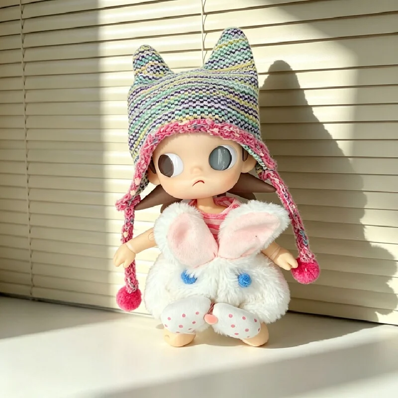 Doll Clothes For Zsiga 1 8 Scale Action Figure Cute Cat Embroidery Knit Outfit Hat Sweater Vest Pants For Doll Collectors