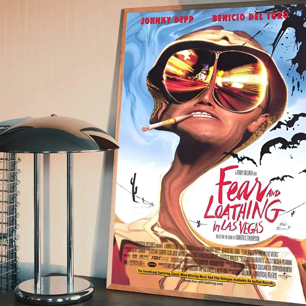 فيلم الخوف والكراهية في لاس فيغاس DIY ملصق لاصق مقاوم للماء ورقة ملصق مقهى بار ديكور المنزل #6