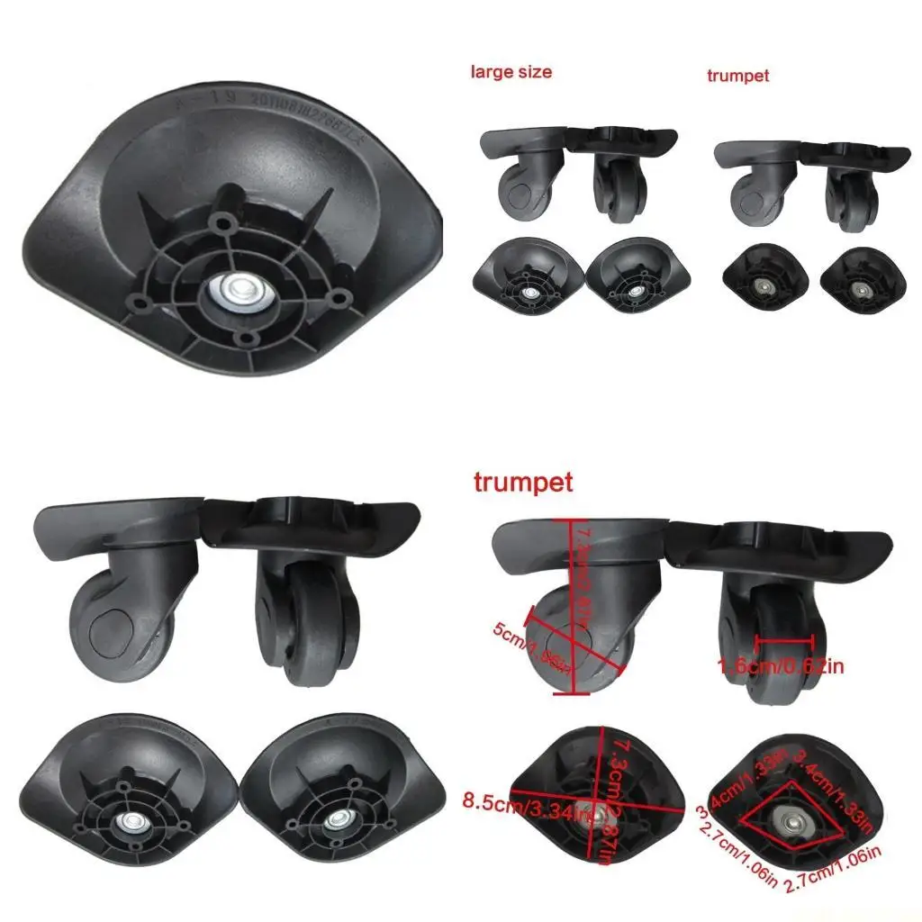 

X90D 1 пара A19 DIY Сменные колеса для дорожного багажа Аксессуары для ремонта Бесшумное колесо