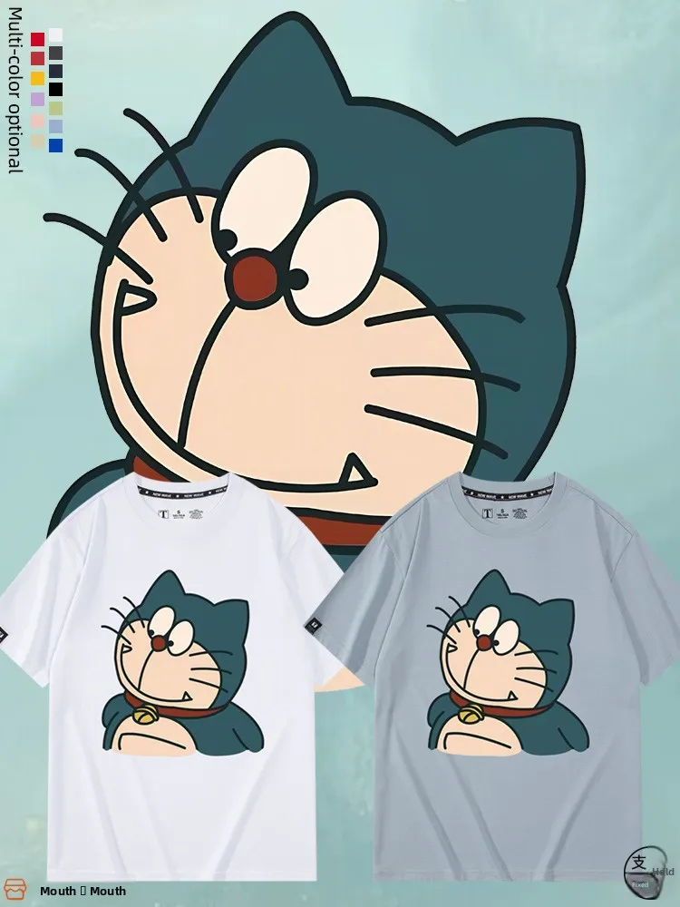 

Cartoon Dora a Dr Collaborative Pet Loose Fit ort Sve T-irt Pure Cotton ex Summer Casual round Ne Top